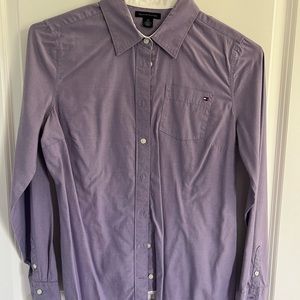 Tommy Hilfiger button down - size small - purple